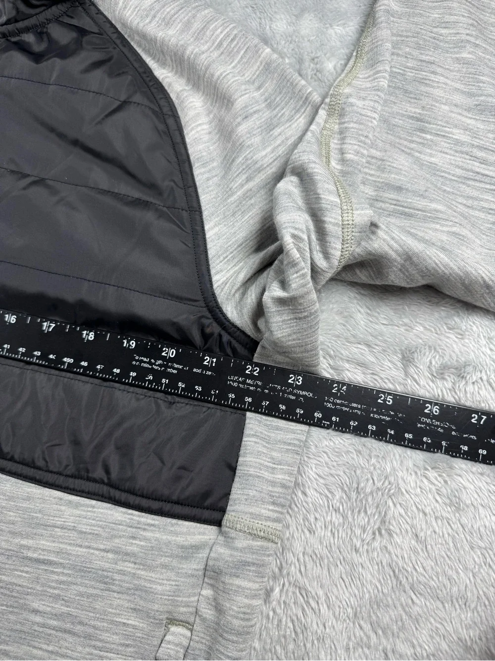 RLX Ralph Lauren Hybrid Wool Quarter Zip Hoodie Large